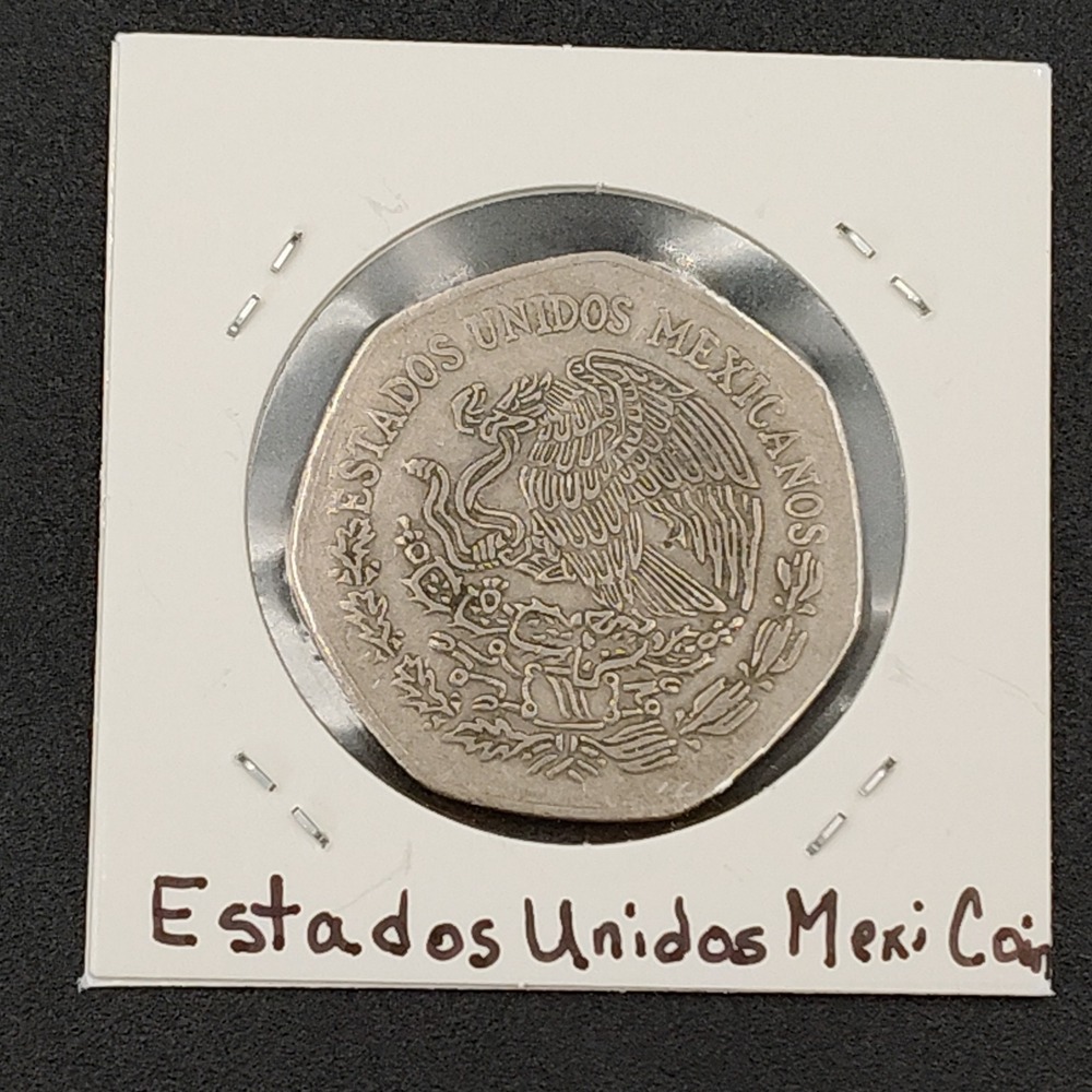 10-Diez Peso Mexico 1976 Coin Seven-sided Silver Estados Unidos Mex BR1.1GA-4037 - Picture 4 of 15